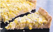  ?? GRETCHEN MCKAY/TNS ?? Unfussy Leek Tart with Feta and Dill is a light and satisfying brunch dish.