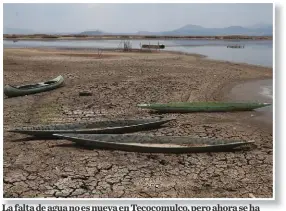  ?? JORGE SÁNCHEZ ?? La falta de agua no es nueva en Tecocomulc­o, pero ahora se ha presentado por más tiempo que años anteriores.