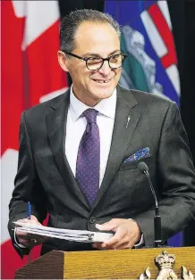  ?? GREG SOUTHAM ?? Finance Minister Joe Ceci released the government’s 2018-19 first quarter fiscal update and economic statement on Friday.