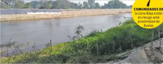  ?? Foto: Alberto García. ?? Las obras de protección y desazolve del río Huixtla en el cantón Las Lechugas 2, están varadas desde septiembre de 2018.