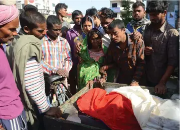  ??  ?? The death toll for the tragic train crash incident which took place during a religious festival in Northern India is expected to rise, with more than 50 injured spectators being taken to hospital