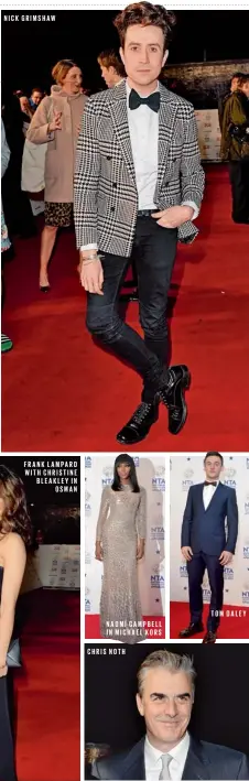  ??  ?? NICK GRIMSHAW NAOMI CAMPBELL IN MICHAEL KORS
CHRIS NOTH
TOM DALEY