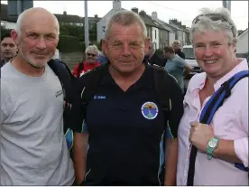  ??  ?? Des Carton, Tommy Moran and Mary Aldridge.