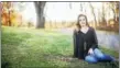  ?? PHOTO BY JESSICA KLICK ?? Maddi Runkles, a senior at Heritage Academy, small private Christian school in Hagerstown, Md., will not be allowed to walk during the school’s graduation ceremony because she is pregnant. She has a 4.0 average, played on the soccer team and served as...