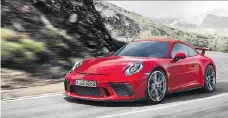  ?? GROUPE CNW/AUTOMOBILE­S ?? Despite efforts to add hybrid variants to its lineup, Porsche will continue to offer its top-line GT3.