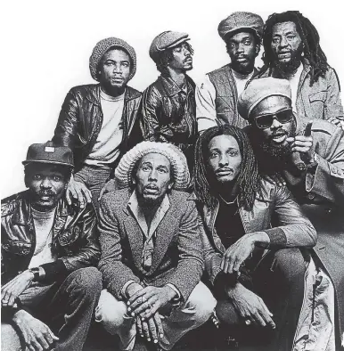  ??  ?? Bob Marley and the Wailers.