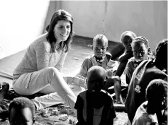  ??  ?? Haley meets S. Sudanese refugee children at the Nguenyyiel refugee camp in Gambella Region, Ethiopia. — Reuters photo