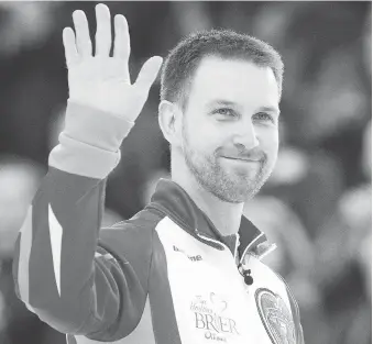  ?? ASHLEY FRASER, FILE ?? Brad Gushue’s rink comes into the Brier ranked No. 1 in the CTRS standings.