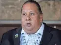  ??  ?? Gov. Stephen Roe Lewis of the Gila River Indian Community is involved in negotiatio­ns.