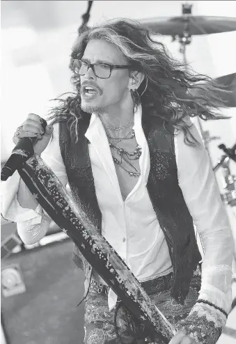  ?? GETTY IMAGES ?? Steven Tyler still feels the joy of performing at 69 and shows few signs of slowing down.