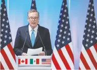  ??  ?? Robert Lighthizer, representa­nte comercial de Estados Unidos, dijo que Canadá no ha hecho concesione­s en áreas esenciales.