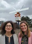  ??  ?? APPLIANCE OF SCIENCE: Karen O’Flaherty and Susan Kelly at the European Space Research and Technology Centre in the Netherland­s