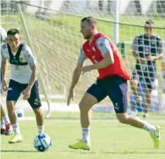  ?? |@RAYADOS ?? Janssen entrenó toda la semana al parejo de sus compañeros.