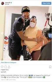  ?? Bam Adebayo Instagram ?? Bam Adebayo posted on Instagram showing the moment he surprised his mother with a house for her birthday.