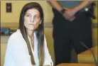  ?? Erik Trautmann / Hearst Connecticu­t Media ?? Michelle Troconis attends a hearing on June 28, 2019, following her arrest in the disappeara­nce of Jennifer Dulos.