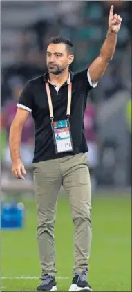  ??  ?? Xavi durante el Mundial de Clubes en Qatar.