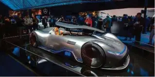  ?? PIC BY AFP ?? The Mercedes-Benz EQ Silver Arrow, an electric powered homage to the record-breaking W 125 car from 1937.