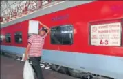  ?? HT FILE ?? The fares of the new Rajdhani will be 20% more than the base tariff for the existing Mumbai Rajdhani, without any flexi charge.