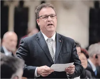  ?? ADRIAN WYLD THE CANADIAN PRESS ?? Federal Conservati­ve MP Gord Brown has died at the age of 57. Brown, who represents the eastern Ontario riding of Leeds-Grenville-Thousand Islands and Rideau Lakes, was first elected in 2004.