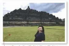  ??  ?? For sub-editor Hashirin Nurin Hashimi, not even the grey skies can take away the majesty of the Borobudur at sunset