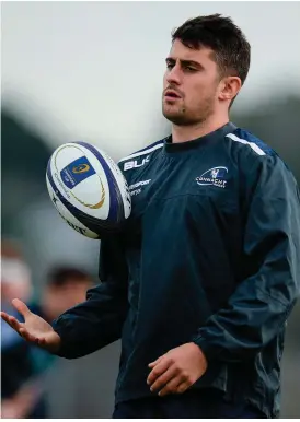  ??  ?? Tiernan O’Halloran feels taking on Toulouse will bring the best out of Connacht