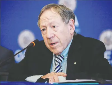  ?? MARY F. CALVERT / REUTERS FILES ?? A January speech by Irwin Cotler, Canada's Special Envoy on Preserving Holocaust Remembranc­e and Combating
Antisemiti­sm, prompted complaints from 45 University of Toronto faculty members.