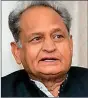  ??  ?? Ashok Gehlot