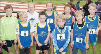  ?? Spa/Muckross competitor­s who entered the Denny Community GamesAthle­tics Finals ??