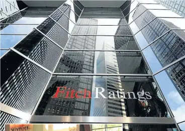  ??  ?? Fitch and its fellow ratings agencies Moody’s and S&P Internatio­nal rate SA as a junk investment destinatio­n.