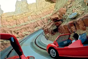  ?? ?? Radiator Springs Racers is one of Disneyland’s most popular rides.