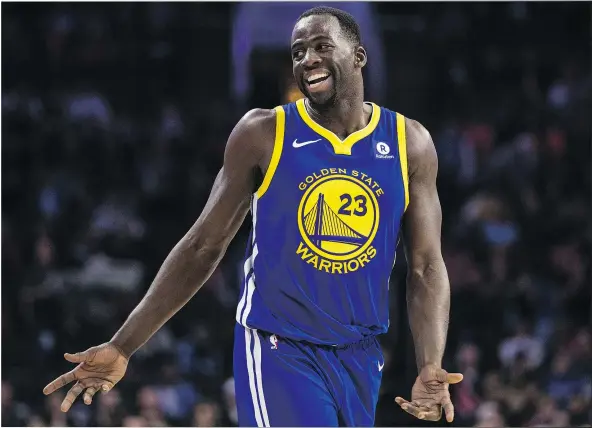  ?? AP FILES ?? Golden State superstar Kevin Durant says his good friend, Draymond Green, pictured above, brings a “passion and love for the game that kind of shines bright, and it’s contagious.” Green is one of the NBA’s hardest-working players and he can do it all.