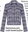  ??  ?? Glamorous.com multi-tweed button front blazer £42