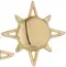  ??  ?? Sun stud earrings by NJO Designs, €88, NJODesigns­Jewellery.com
