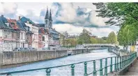  ?? FOTO: WBT/ANIBAL TREJO ?? Tournai liegt an der Schelde. Das Stadtbild wird von historisch­en Türmen dominiert.