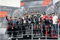  ??  ?? David Perel clinches his third title in the 2017 Blancpain GT Series season.