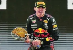  ?? AP ?? El piloto de Red Bull logró ayer su primera título mundial
