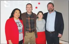  ?? NWA Democrat-Gazette/CARIN SCHOPPMEYE­R ?? Norma and Rick Frisby (from left) and Rhianon Deleeuw and Josh Mahony enjoy the new exhibition at Crystal Bridges.