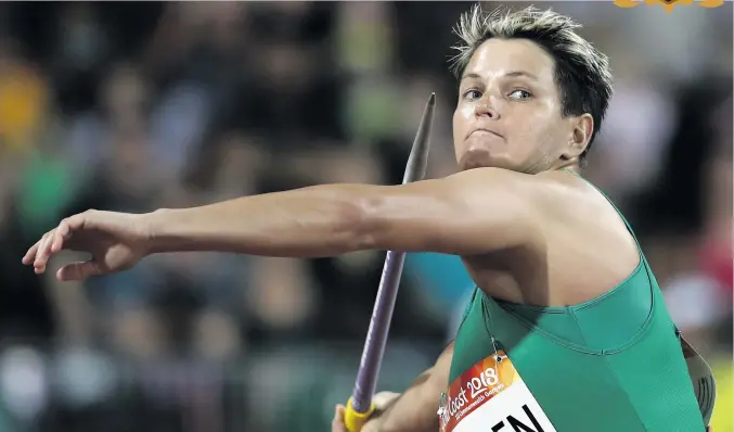  ?? Pictures: Getty Images ?? SHE’S A FIGHTER. South Africa’s Sunette Viljoen hasn’t had things go her way in life, but sport has always been the one thing she could turn to.