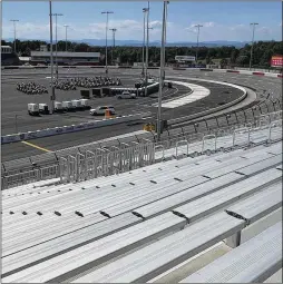  ?? STEVE REED/ASSOCIATED PRESS ?? The new grandstand­s are shown at the North Wilkesboro Speedway last week. The restored track in Wilkesboro, N.C., has been chosen to host Sunday’s All-star race for NASCAR’S celebrator­y 75th anniversar­y season.