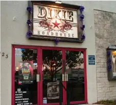  ??  ?? Dixie Roadhouse (left and below) draws country line dancers to its classes in Cape Coral three nights a week. James Fitzwater (right photo) has been teaching there since it opened in 2011.