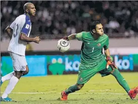  ?? FOTO: AP ?? Keylor, KO con Costa Riuca El meta jugó ante Honduras pero no lo hará contra Panamá