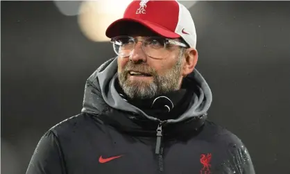  ??  ?? Jürgen Klopp: ‘As a coach you have to adapt to the quality you have and the idea you have and that is one of the best skills of José Mourinho.’ Photograph: Andrew Powell/Liverpool FC/Getty Images
