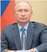  ??  ?? Vladimir Putin.