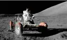  ?? ?? The Nasa astronaut Gene Cernan on a lunar rover during the Apollo 17 mission in December 1972 – the last time people landed on the moon. Photograph: Nasa /Reuters