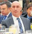  ??  ?? Rubiales, candidato a la FEF.