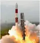  ?? — PTI ?? Isro’s PSLV C35 carrying Scatsat-1 and seven other satellites lifts off from Satish Dhawan Space Centre in Sriharikot­a on Monday.