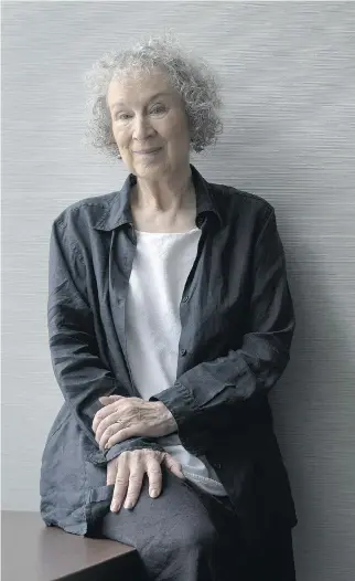  ?? PETER J. THOMPSON/NATIONAL POST ?? Margaret Atwood is out with a new novel calls The Heart Goes Last.