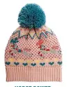  ?? ?? HORSE POWER Fairground ponies knitted kids hat, £13.50 sophieallp­ort.com