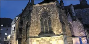  ?? | PHOTO : OUEST-FRANCE ?? La cathédrale Saint-Étienne mise en lumière.