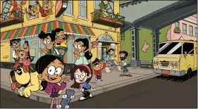  ?? Nickelodeo­n/AP ?? This is a scene from the animated series The Casagrande­s, featuring a multigener­ational Mexican American family. In this series, Ronnie Anne, her older brother and single mother, leave the suburbs to move in with their large family in the fictional Great Lake City.